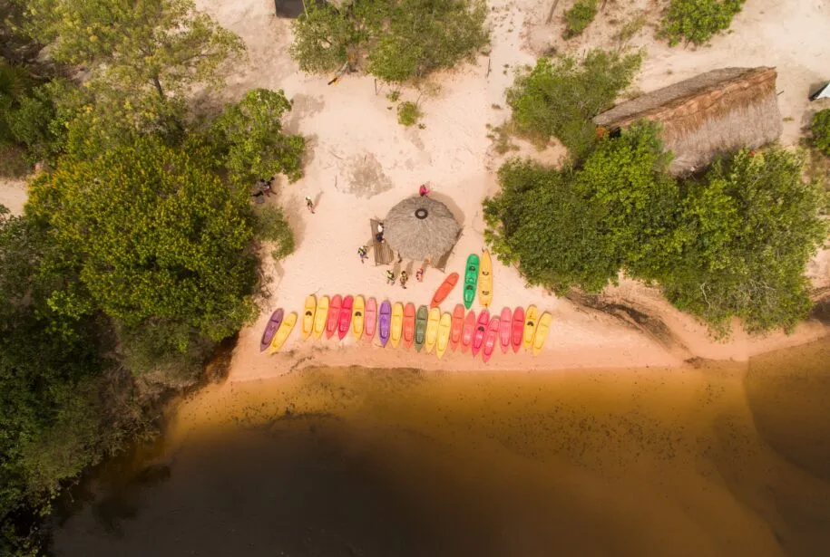 Canoagem Drone - alta div Korubo
